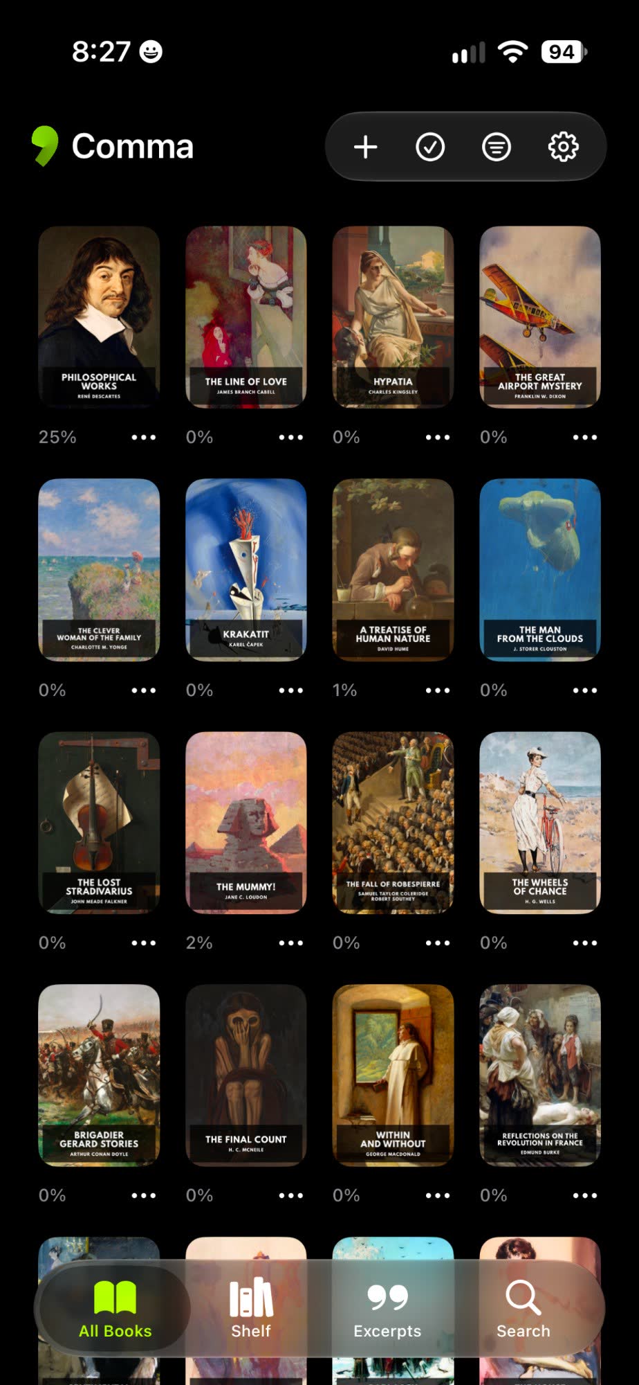 Comma Reader screenshot 1